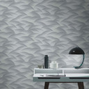 Tapeta falista, tapeta wzorzysta Fashion for Walls 4 by Guido Maria Kretschmer silver