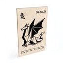 Houten Wanddecoratie Geometrische Draak Origami - Krygowski