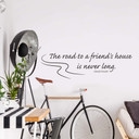 Sticker mural - The Road to a Friend