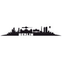 Wallsticker - Udsigt over Berlin