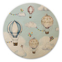 Obraz drewniany Oliver Robins - Balloon Bonanza - okrągły