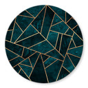 Plateau de table en verre - Fredriksson -  Pierres bleues Rond