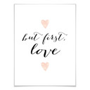 Plakatsæt med billedramme - Confetti & Cream - Love is everything (sæt af 2)