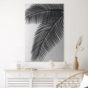 Alu-Dibond brossé avec Effet Doré, Argenté & Cuivré - Feuilles de palmier tropicales