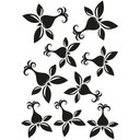 Wallsticker Blomster sæt 16