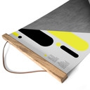 Stoffbild Brutalismus Design gelb grau - Sub88 Studio - 30x45 cm