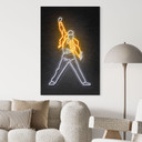 Billede af Freddy Mercury - Mielu – print på aluminium (Alu-Dibond)