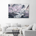 Canvasbillede, Japansk akvarel