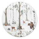 Tableau sur alu-Dibond rond Kikki Belle - Beauté de la forêt