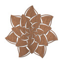 Wood Art Mahogany - Mandala Flower 02