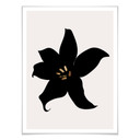 Plakat Kubistika - Ciemna orchidea