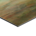Billede turkis-gyldent lys ved havet - Schmucker – print på aluminium (Alu-Dibond)