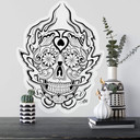 Sticker mural - Miami Ink - Masque des morts mexicain 1