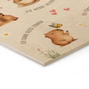 Holzbild - Affirmationen Capybara, kindgerecht formuliert