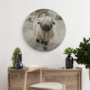 Tableau sur verre Landolt - Excursion en montagne - Rond