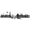 Wandtattoo Skyline Mein Hamburg 01