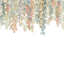 Fototapet, tapet med bladmotiv La Terrasse beige 2,7 x 3 m
