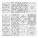 Fliesenaufkleber Ornamente - Betonoptik 03 - 12er 