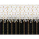 Fototapet - Frederiksson - Black & Grey Hexagons