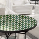 Plateau de table en verre - Mosaiques 02 - Rond