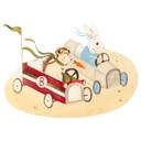 Muursticker Loske - Zeepkistenrace