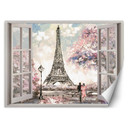 Fototapete Fensterblicklick Eiffelturm Paris France