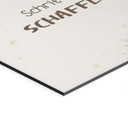 Alu-Dibond Wandbild mit Schildkröte - Kraftsatz 'Schritt für Schritt schaffe ich das' für Kinder