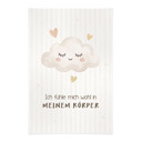 Stoffbild mit Wolke - Glaubenssatz 'Ich fühle mich wohl in meinem Körper' für Kinder