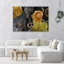 Canvasbillede, abstrakt marmor