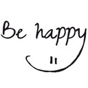 Wallsticker -  Be happy