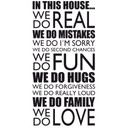 Wallsticker In this house...