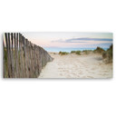 Canvasbillede, strand efter solnedgang