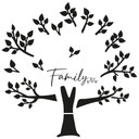 Sticker mural Arbre généalogique XXL