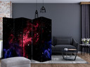 Screen room divider - Rummet - Stjerner, 3-delt
