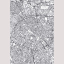 Fototapet - Kort over Paris