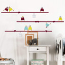 Wallsticker Fugle på en Snor