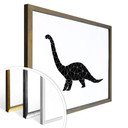Plakat Nouveauprints - Geometryczny dinozaur Diplodoccus