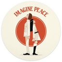 Fototapeta Imagine Peace - Two for peace and hope - Retrodrome - Round - tapeta flizelinowa/tapeta f