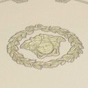 Tapeta z włókniny Versace I Love Baroque Medusa Circles Grey Green elegancka