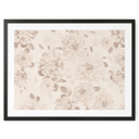 Kwiaty Plakat Dalie Shabby Chic Beżowy - Bloomery Decor