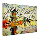 Obraz na płótnie Zamart - Kandinsky spotyka holenderskie wiatraki