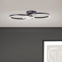 Deckenleuchte Chloe, schwarz, 52 x 30 cm, Metall LED-Deckenleuchte, dimmbar