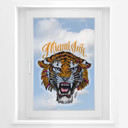 Mural na okno Miami Ink Tiger