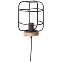 Wandleuchte Inga, braun, 29 x 19 cm, Holz Wandlampe