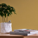 Architects Paper Floral Impression - Papier peint intissé uni, jaune