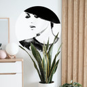 Muursticker rond Fashion Victim