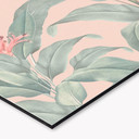 Stænkplade til køkken Urban Jungle tropical leaves pink - Bloomery Decor