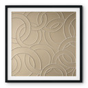 Plakat Abstract Rings beige - Grande - Square