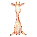 Sticker mural Kvilis - Girafon assoupi