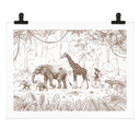 Plakat z paradą w dżungli ze zwierzętami - Kikki Belle